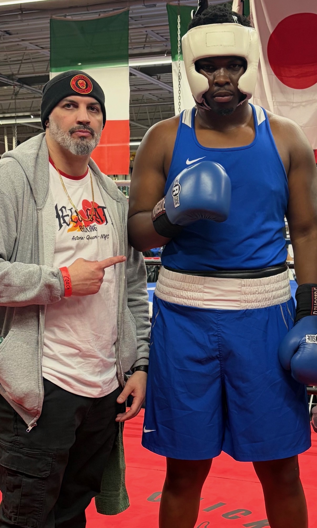 Sparring session at HellGate Boxing Club