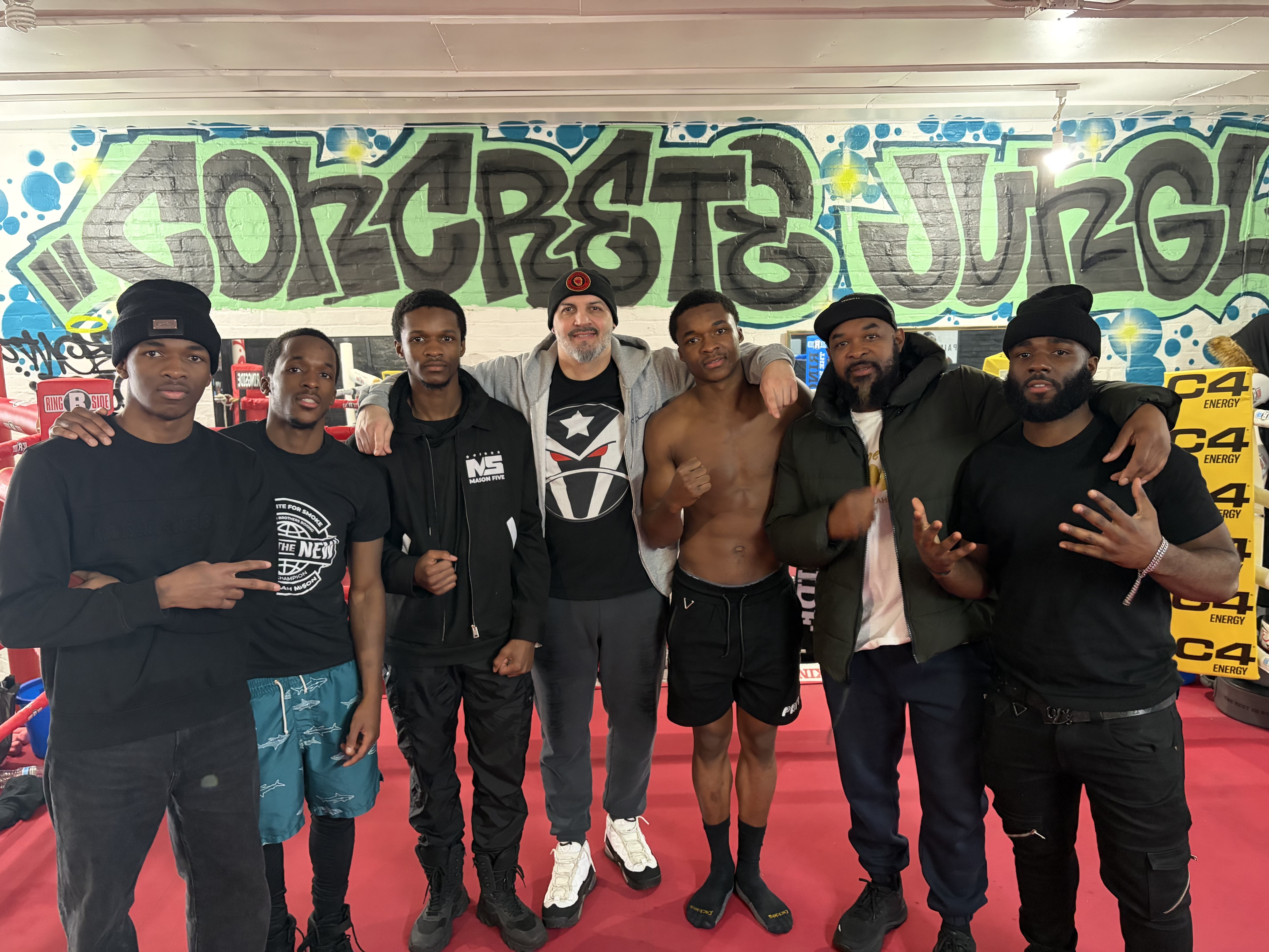 Group training session at HellGate Boxing Club